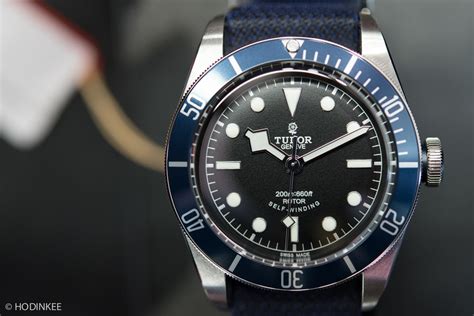 tudor black dial blue bezel|Tudor Heritage Black Bay 79230B .